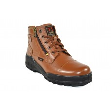  TSF Flexible & Comfort Police Boots With Zip (Tan)